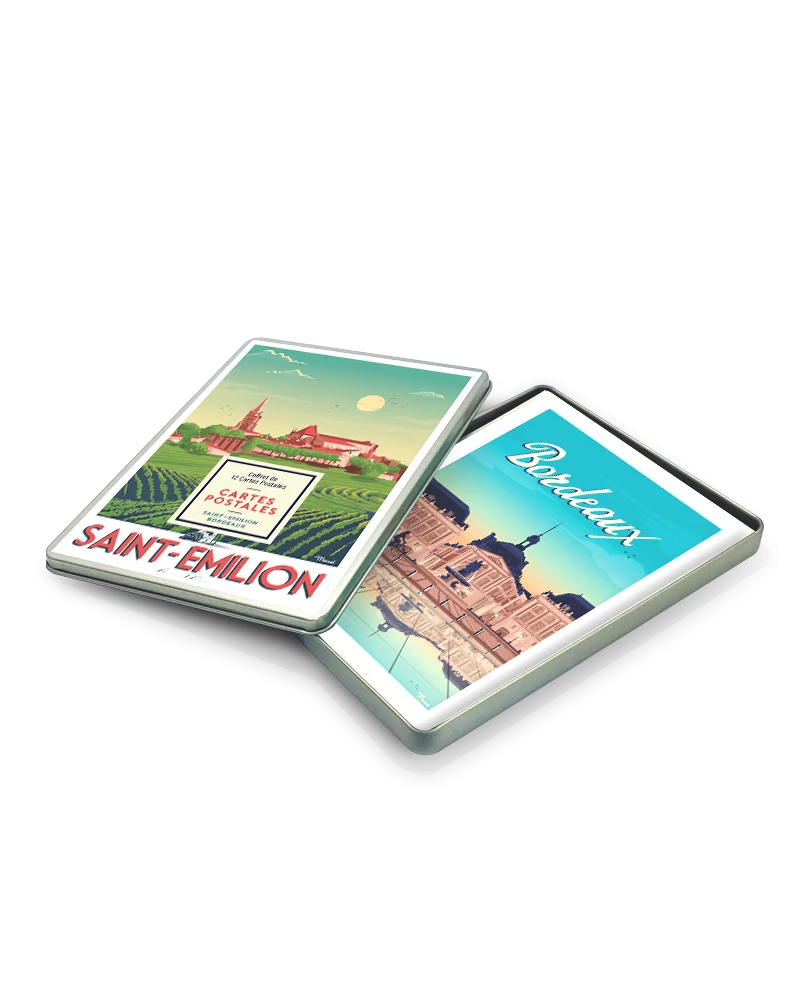 COFFRET CARTES POSTALES SAINT-EMILION / BORDEAUX