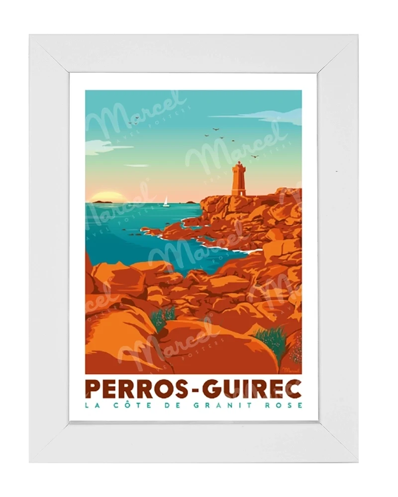 Carte Postale PERROS-GUIREC "La Côte de Granit Rose"