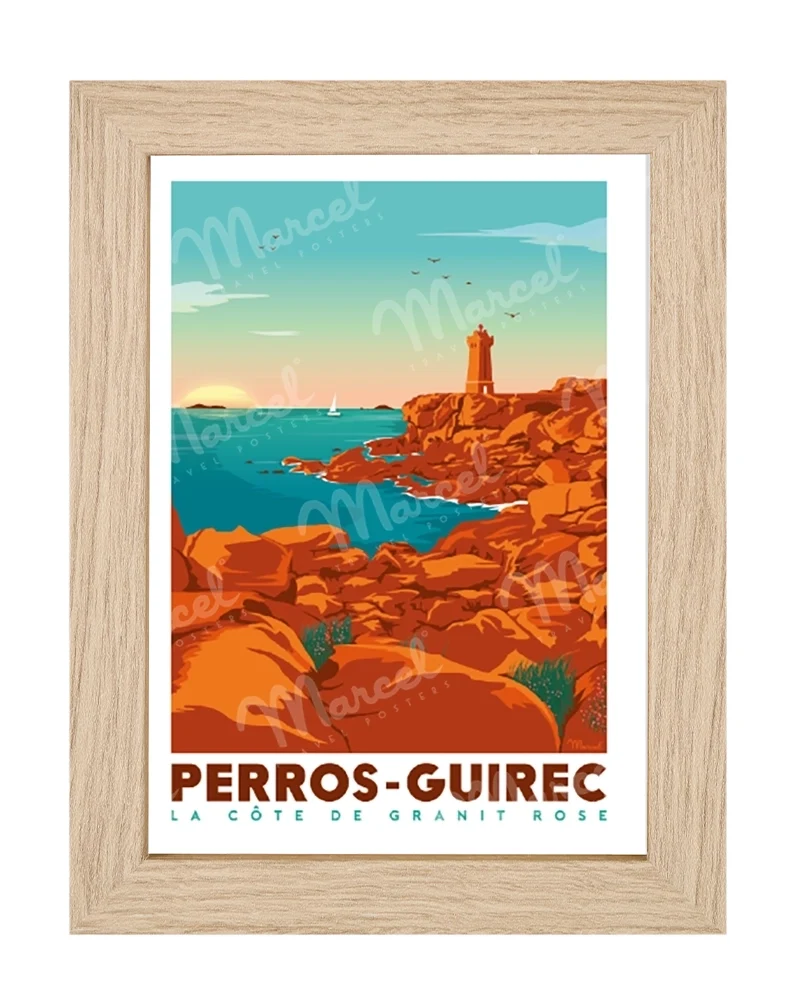 Carte Postale PERROS-GUIREC "La Côte de Granit Rose"