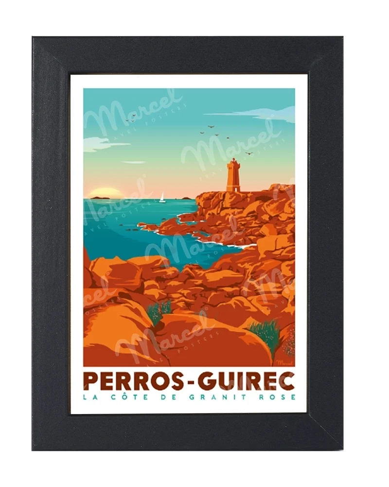 Carte Postale PERROS-GUIREC "La Côte de Granit Rose"