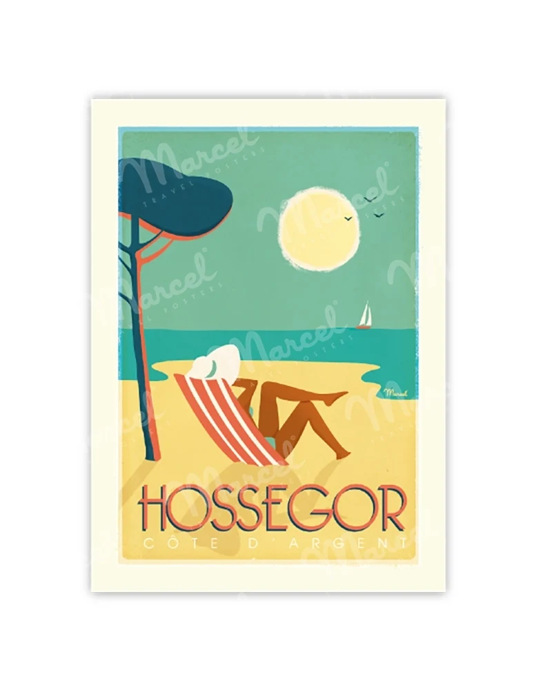 Carte Postale HOSSEGOR "Côte d'Argent"
