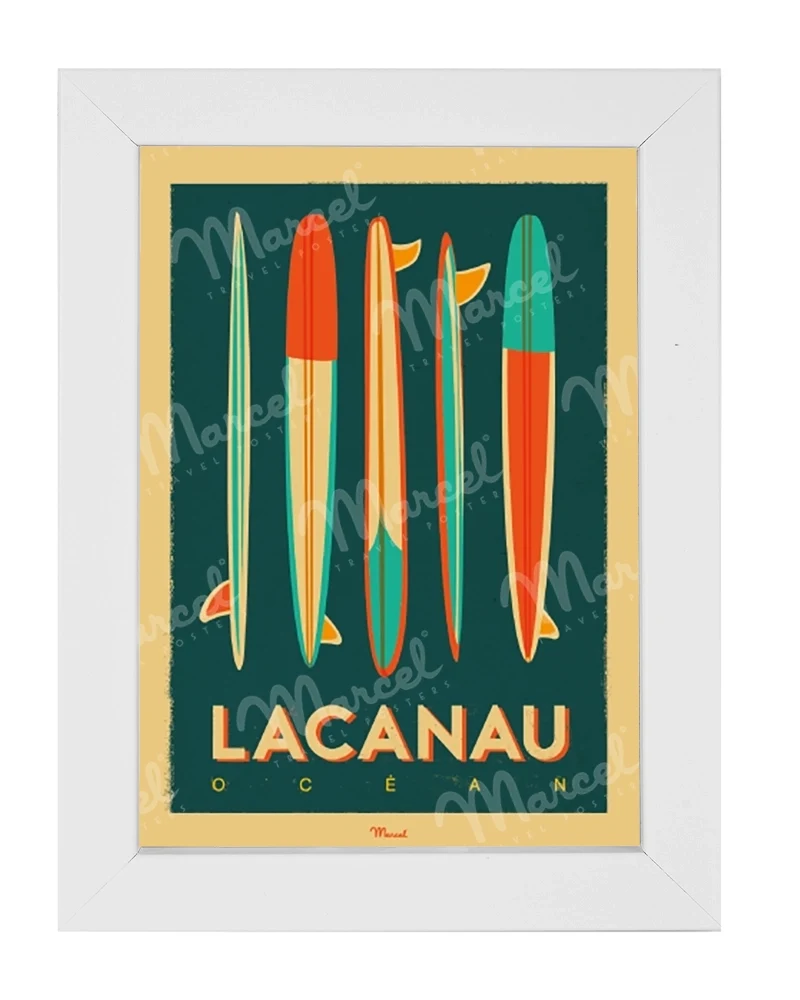 Carte Postale LACANAU "Surfboards"