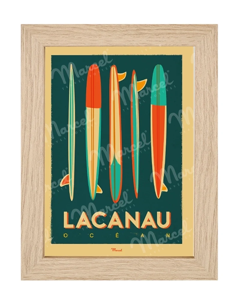 Carte Postale LACANAU "Surfboards"