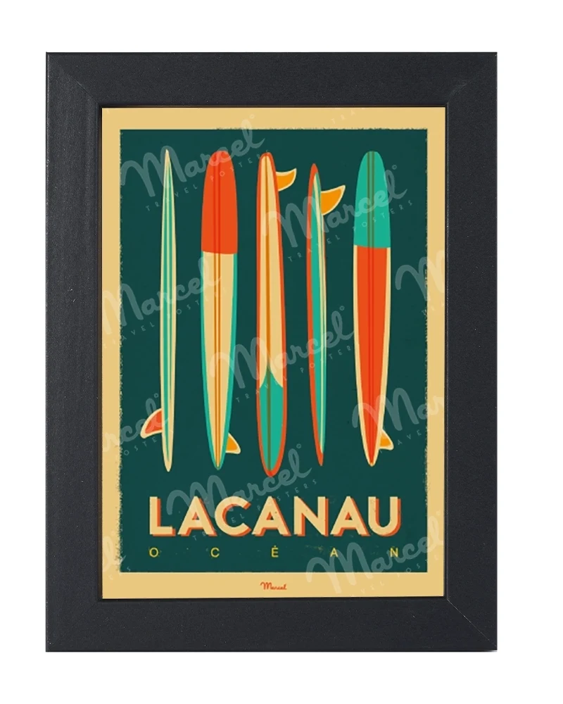Carte Postale LACANAU "Surfboards"