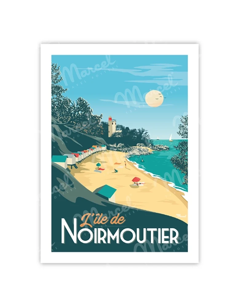 Carte Postale NOIRMOUTIER "Plage de l'Anse Rouge"