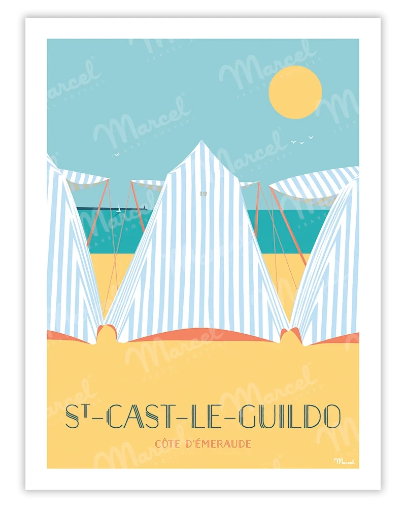 Affiche SAINT-CAST-LE-GUILDO "Les Tentes"