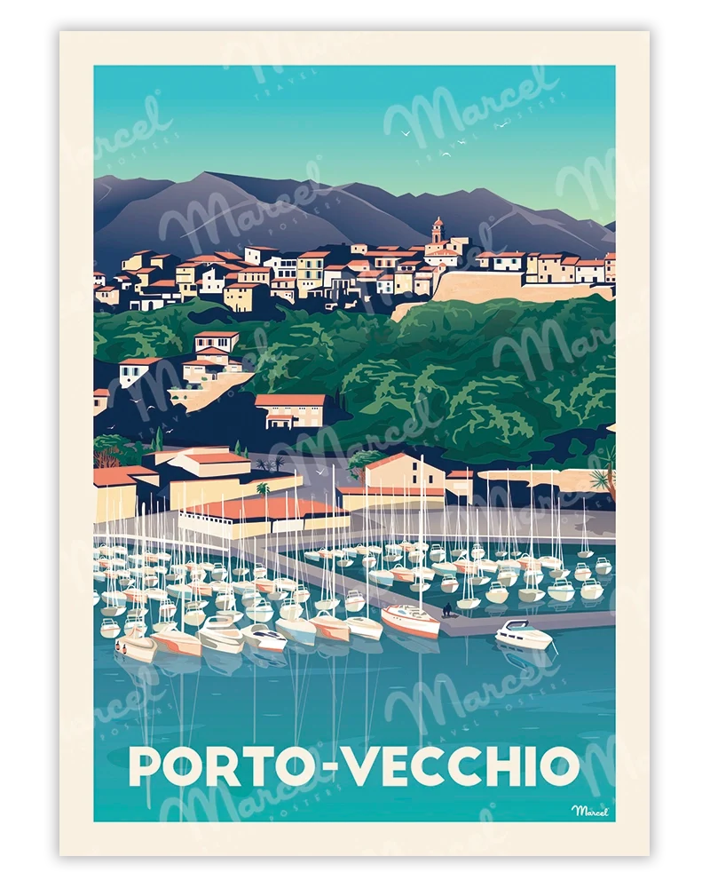 Affiche PORTO-VECCHIO "Le Port"
