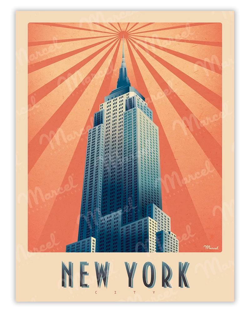 Affiche NEW YORK "Empire State Building"