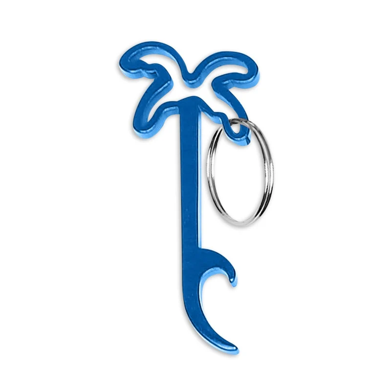Palm Tree Bottle Opener Key Ring