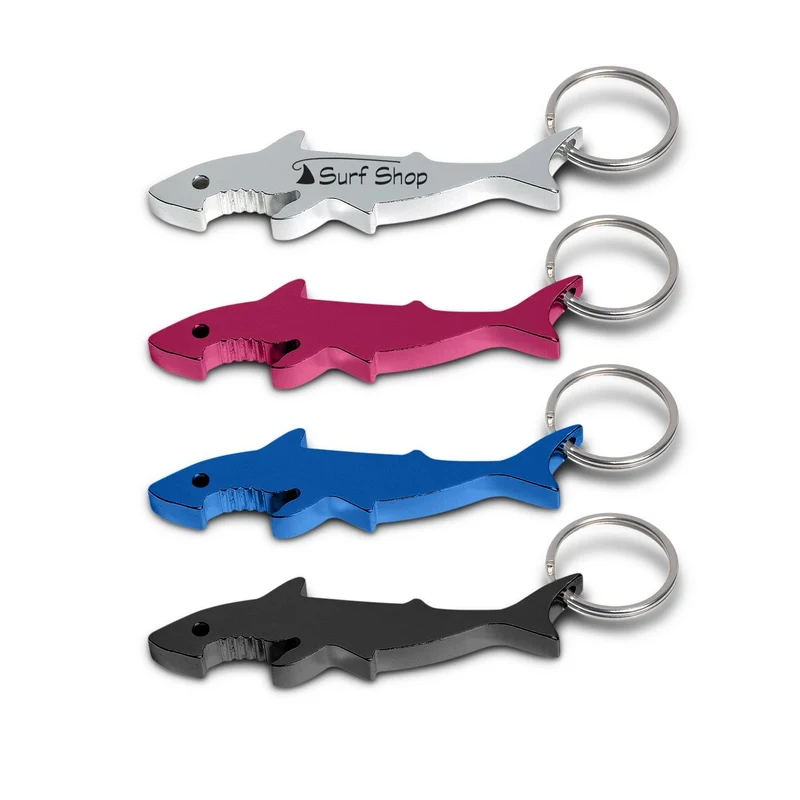 Shark Bottle Opener Key Ring