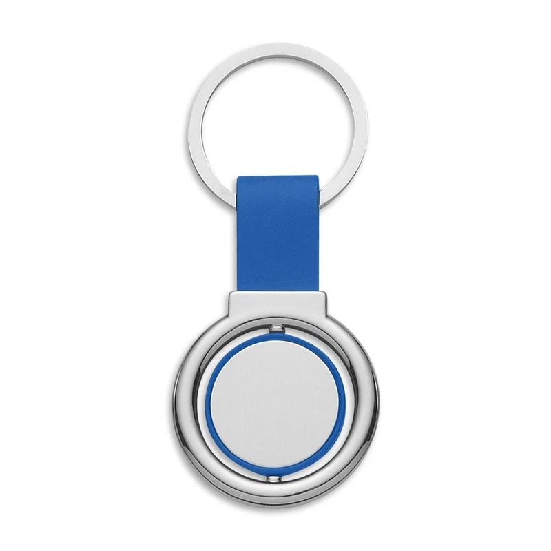 Circular Metal Spinner Key Ring