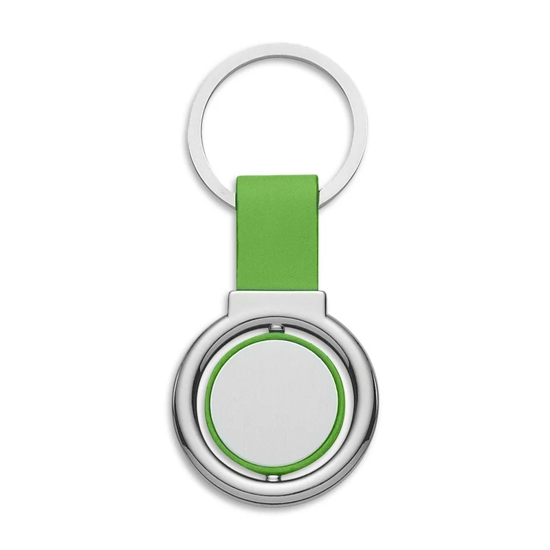 Circular Metal Spinner Key Ring
