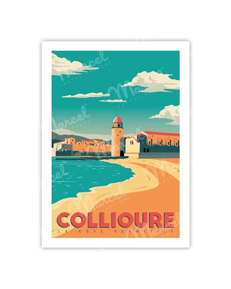 Carte Postale COLLIOURE "Côte Vermeille"