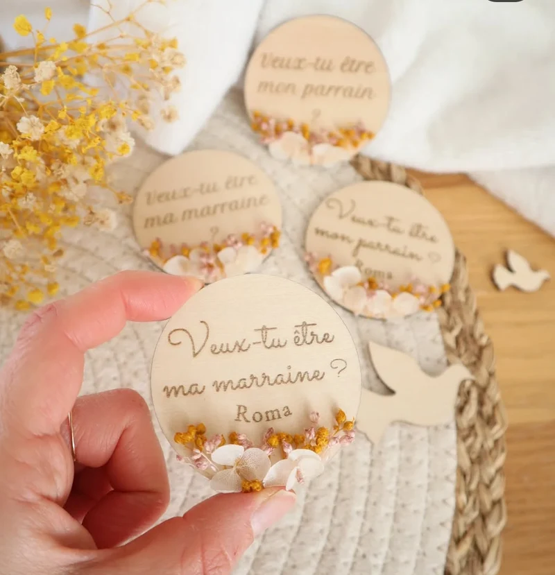 Magnet "parrain / marraine" à personnaliser