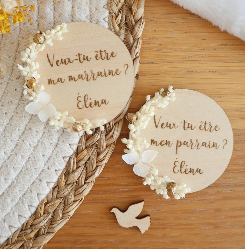 Magnet "parrain / marraine" à personnaliser