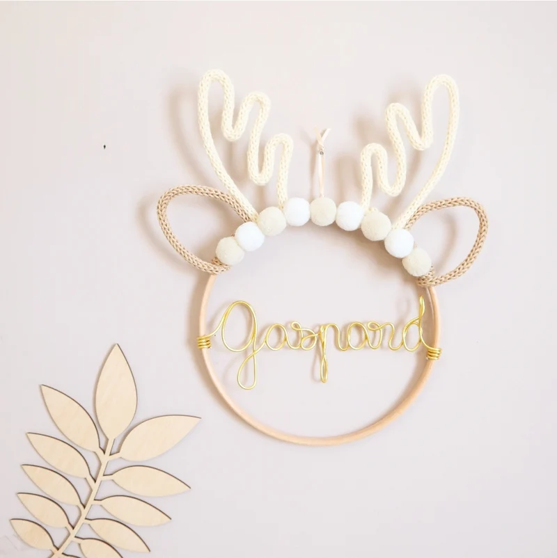 Cutie Fawn beige (avec ou sans prénom, options à sélectionner)