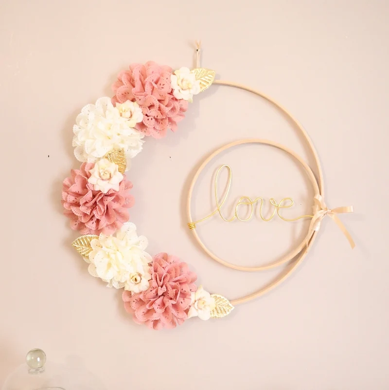 "Lily-Moon" - filaire doré (couleurs et options à choisir)- Envoi sous 1 semaine