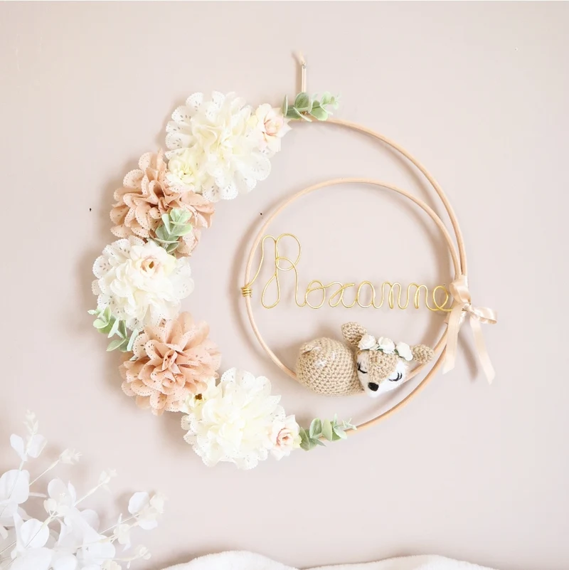 "Lily-Moon" - Animal + filaire doré (couleurs et options à choisir) - Envoi sous 6 semaines