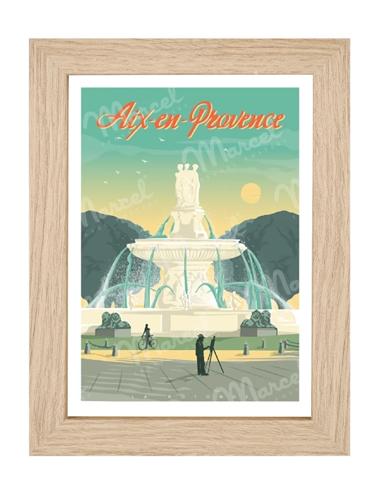 Carte Postale AIX-EN-PROVENCE "La Rotonde"