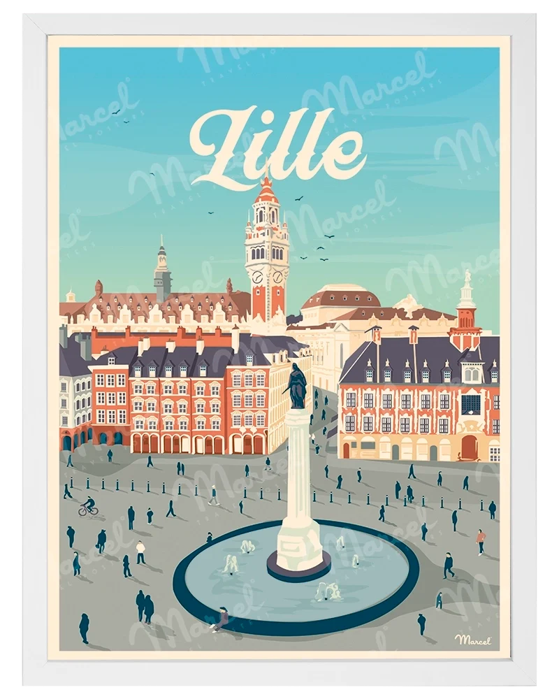 Affiche LILLE "La Grand'Place"