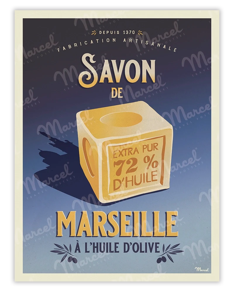 Affiche "Savon de MARSEILLE"