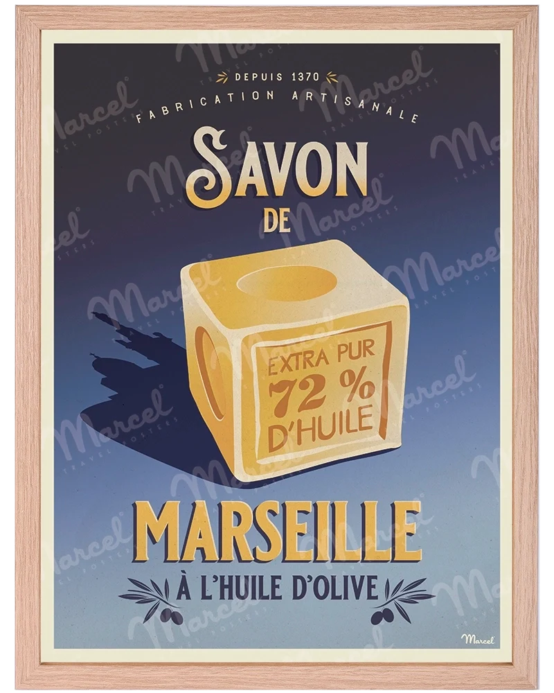 Affiche "Savon de MARSEILLE"