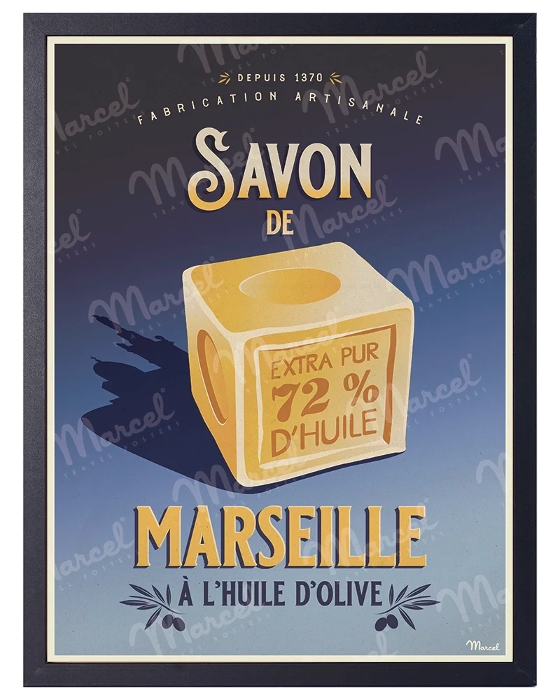 Affiche "Savon de MARSEILLE"