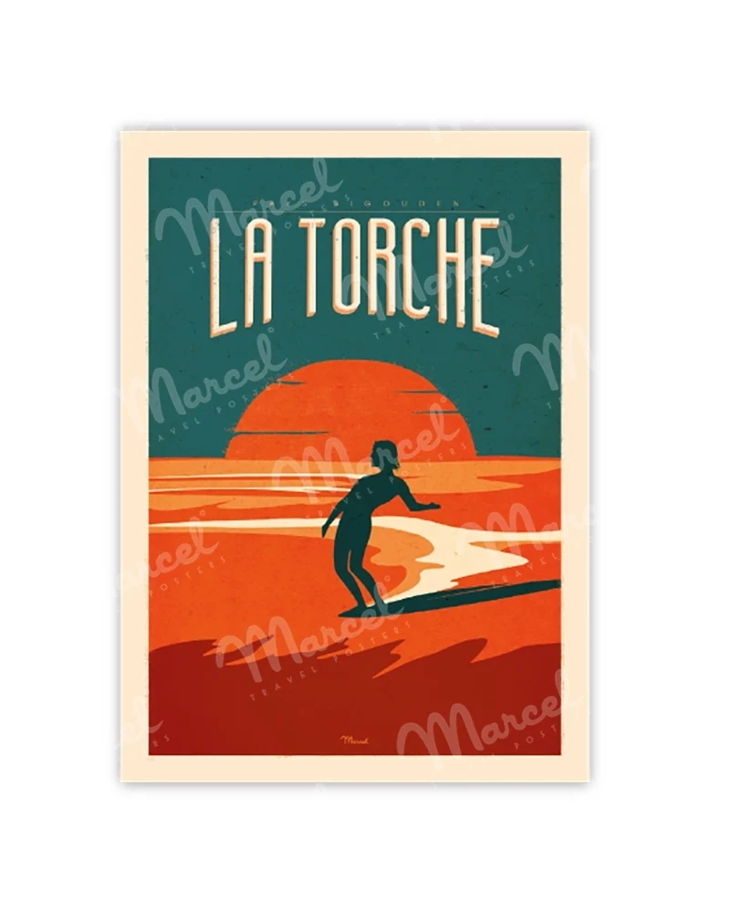Carte Postale LA TORCHE "Surfing"