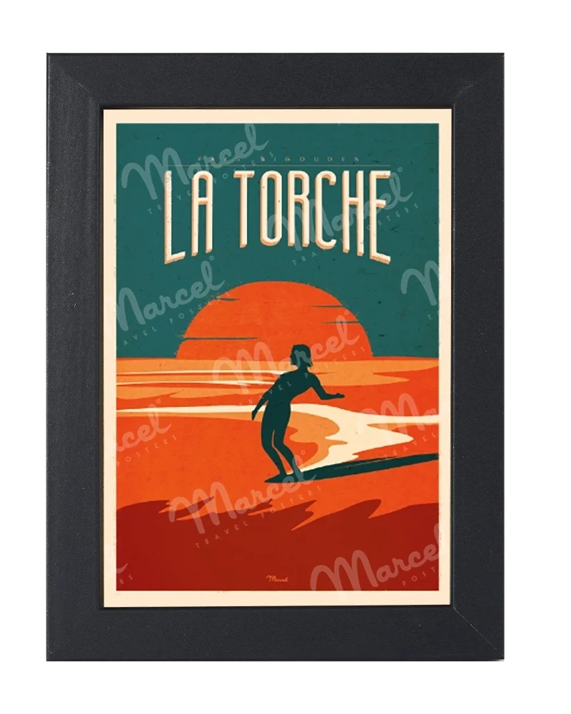 Carte Postale LA TORCHE "Surfing"
