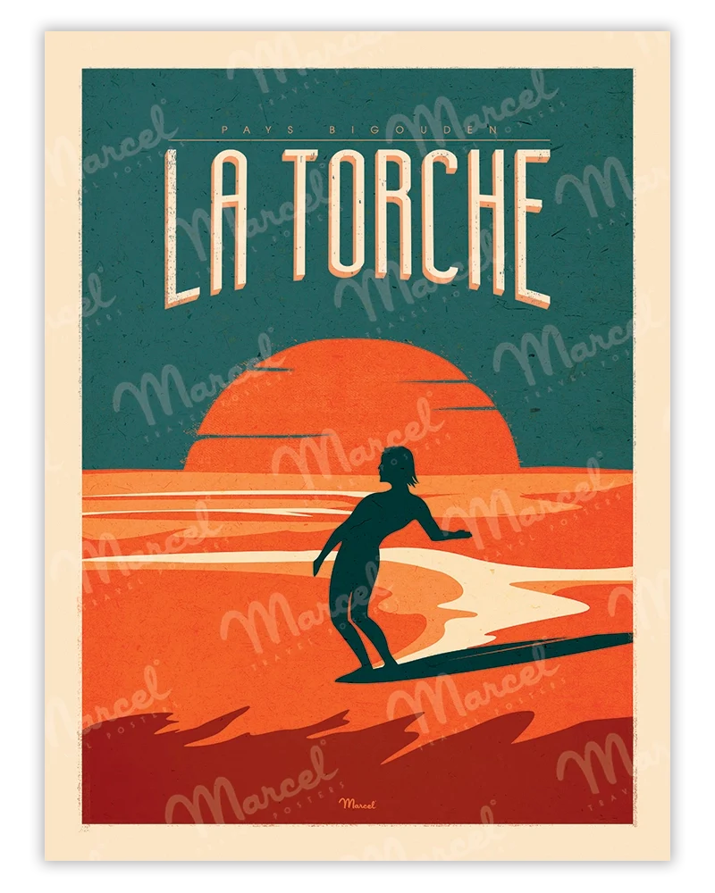 Affiche LA TORCHE "Surfing"