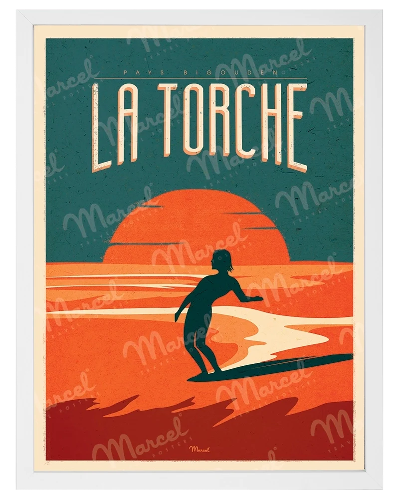 Affiche LA TORCHE "Surfing"