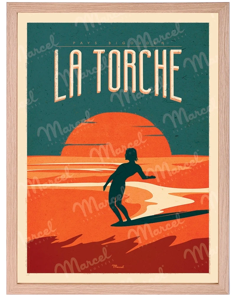 Affiche LA TORCHE "Surfing"
