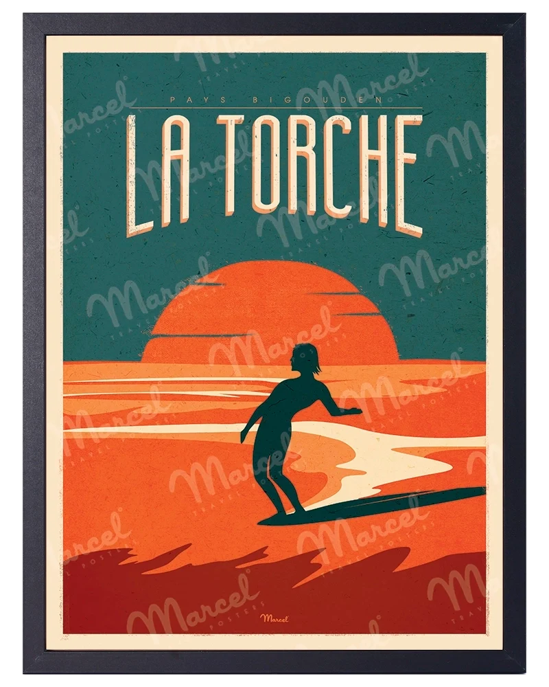Affiche LA TORCHE "Surfing"