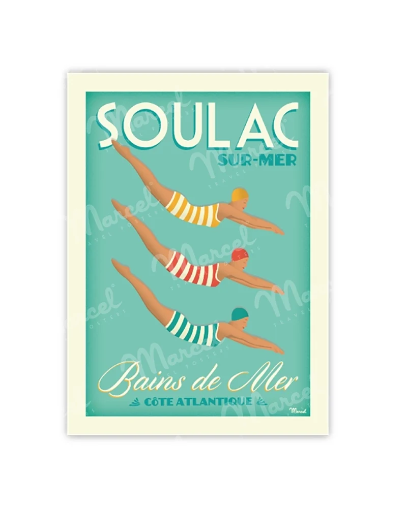 Carte Postale SOULAC "Bains de Mer"