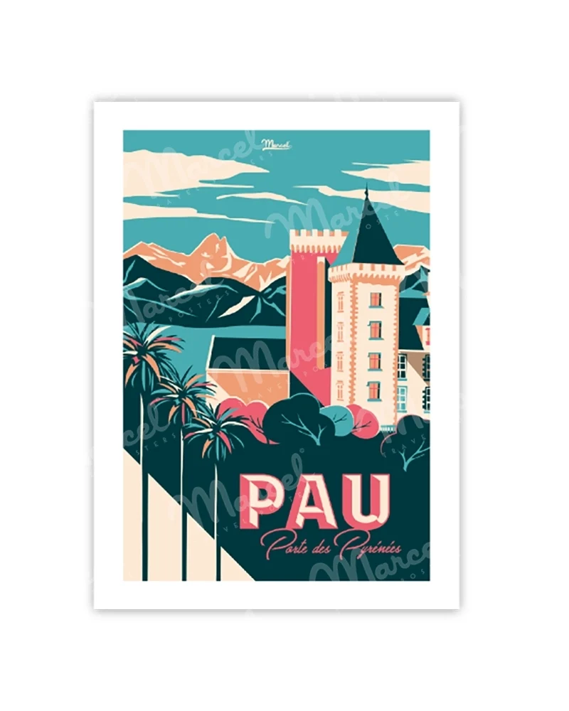 Carte Postale PAU "Porte des Pyrénées"