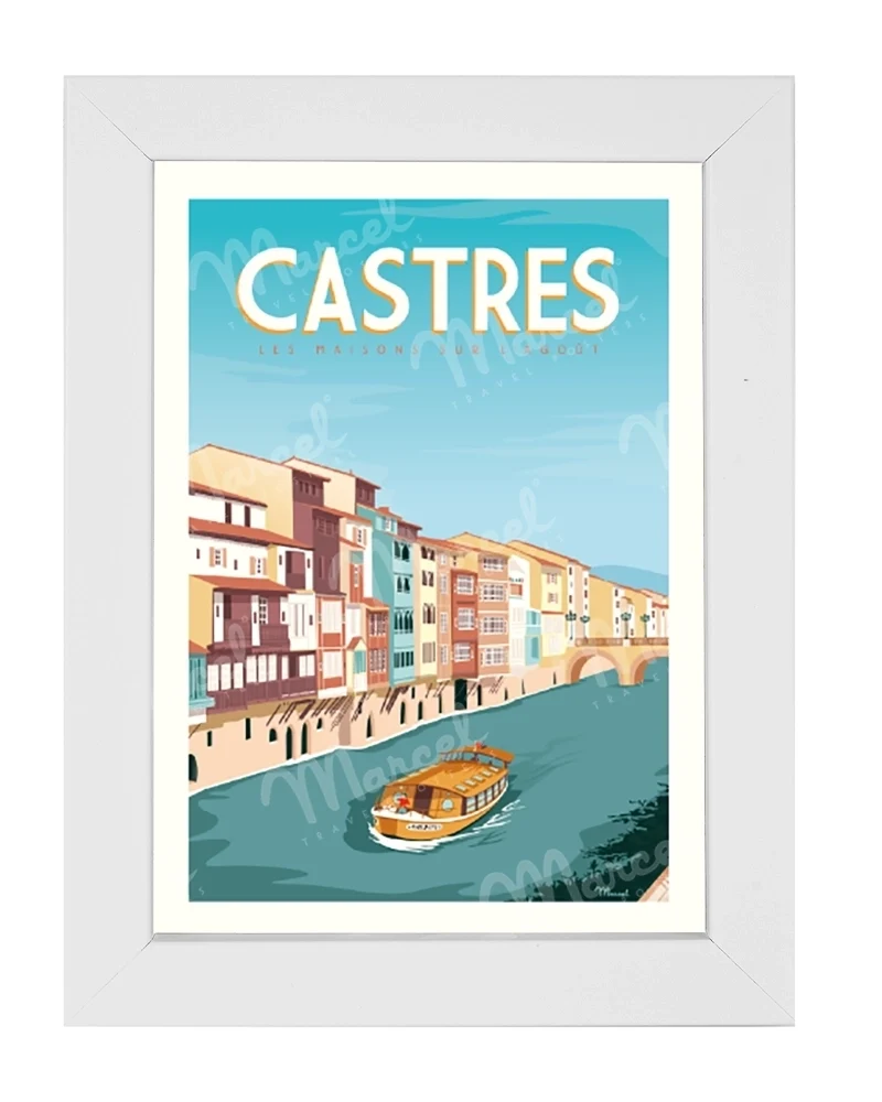 Carte Postale CASTRES "Les Maisons sur l'Agoût"