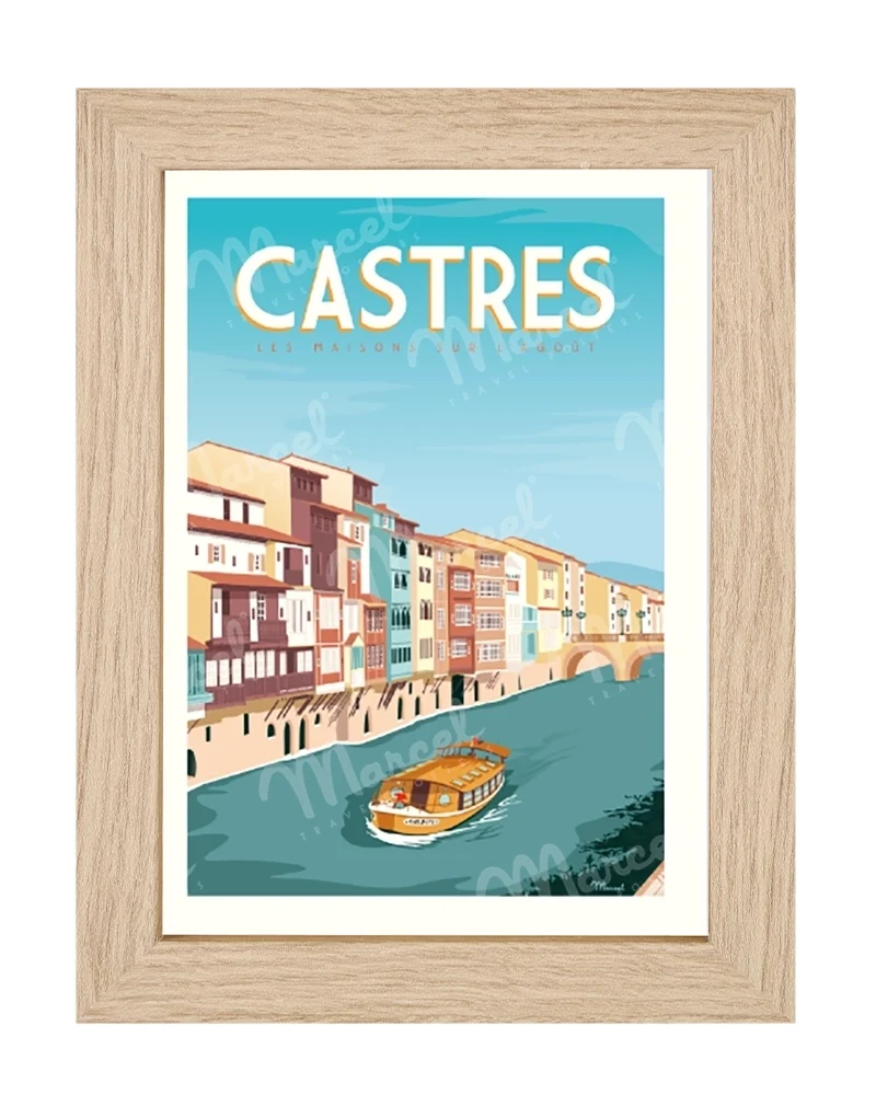 Carte Postale CASTRES "Les Maisons sur l'Agoût"