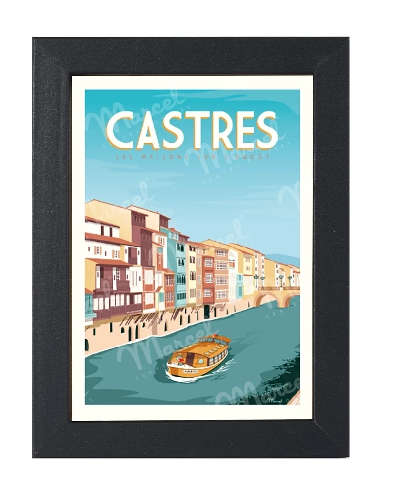 Carte Postale CASTRES "Les Maisons sur l'Agoût"