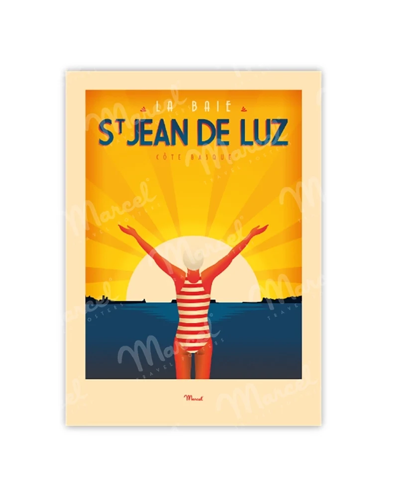 Carte Postale SAINT-JEAN-DE-LUZ "La Baigneuse"