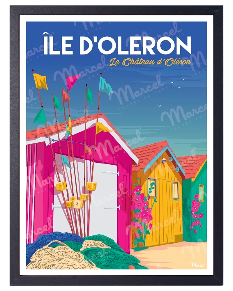 Affiche ÎLE D'OLÉRON "Château d'Oléron"