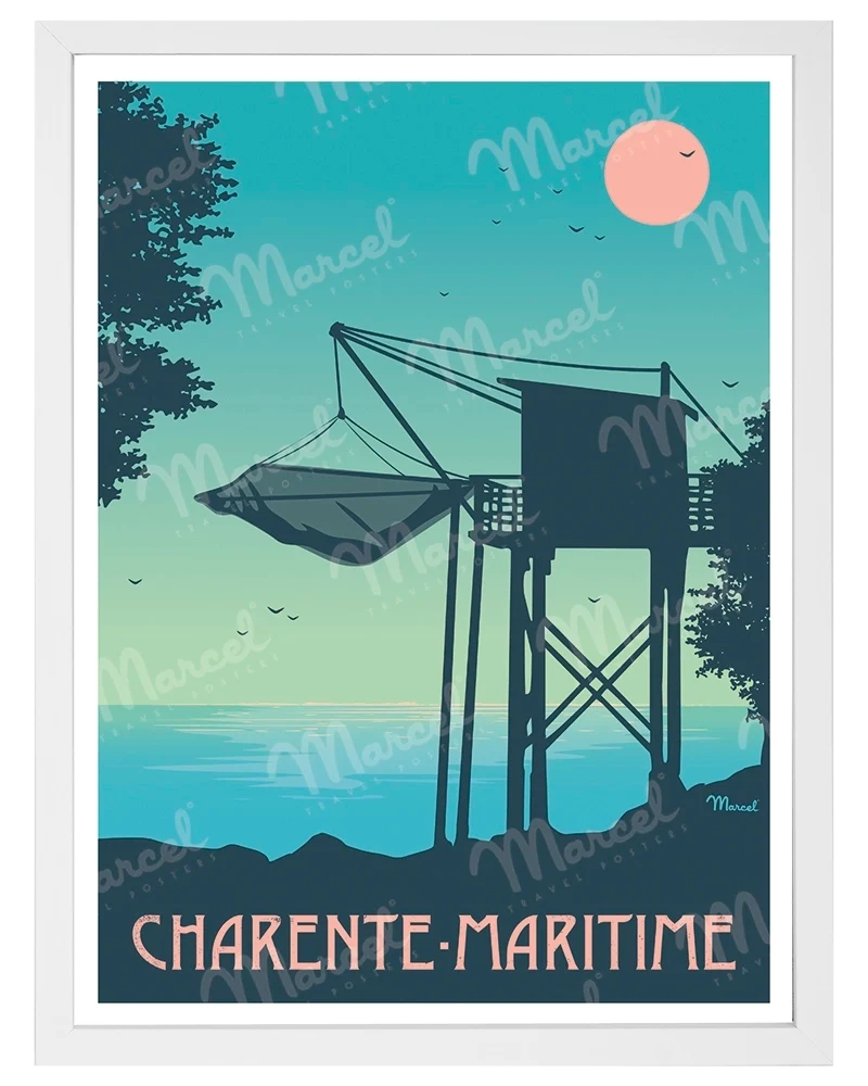 Affiche CHARENTE-MARITIME "Le Carrelet"