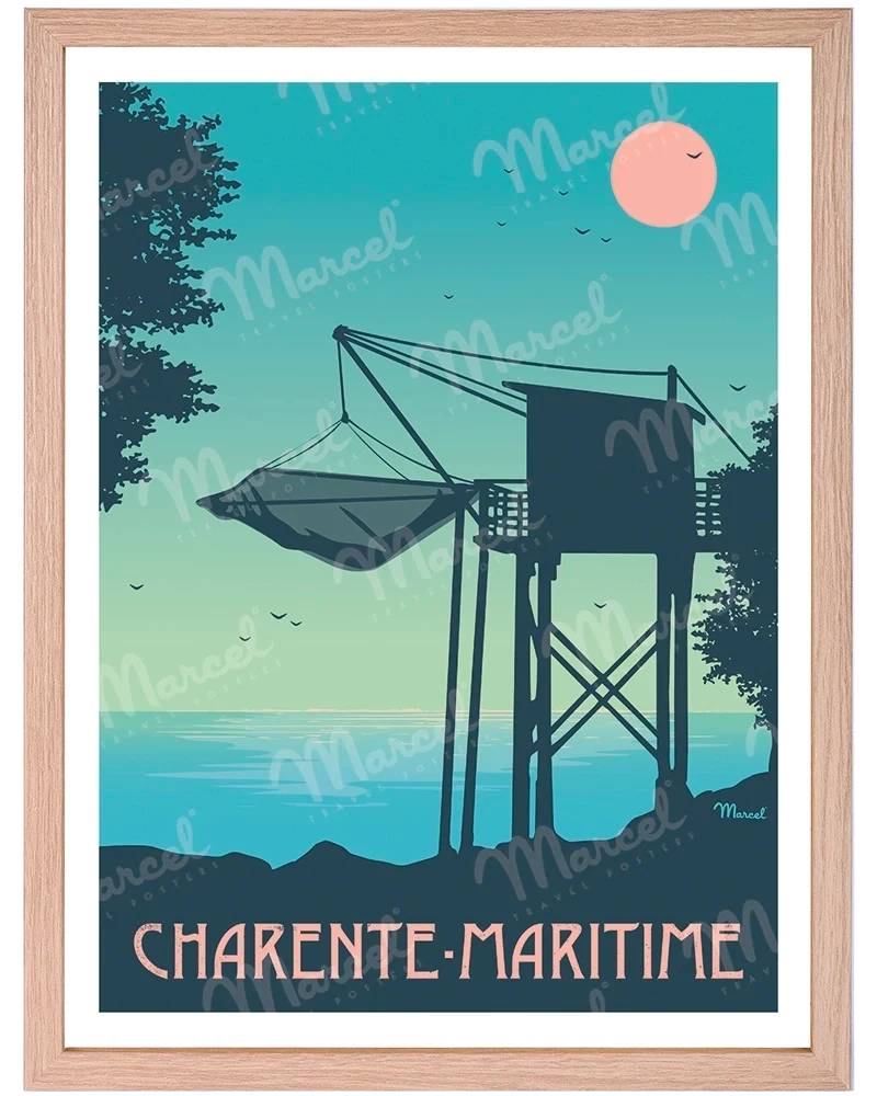 Affiche CHARENTE-MARITIME "Le Carrelet"