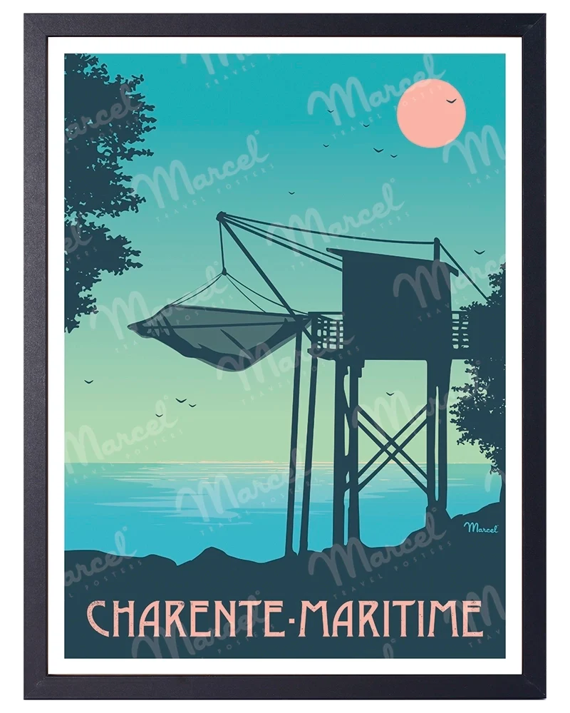 Affiche CHARENTE-MARITIME "Le Carrelet"