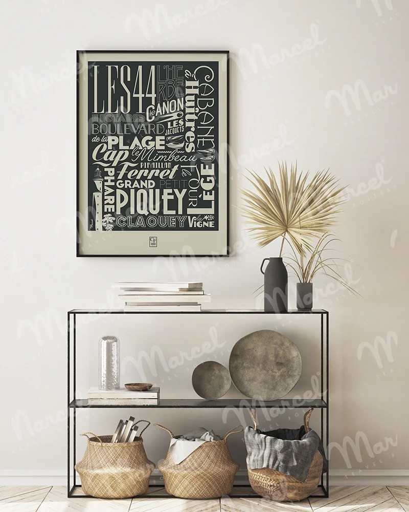 Affiche CAP FERRET "Typography"