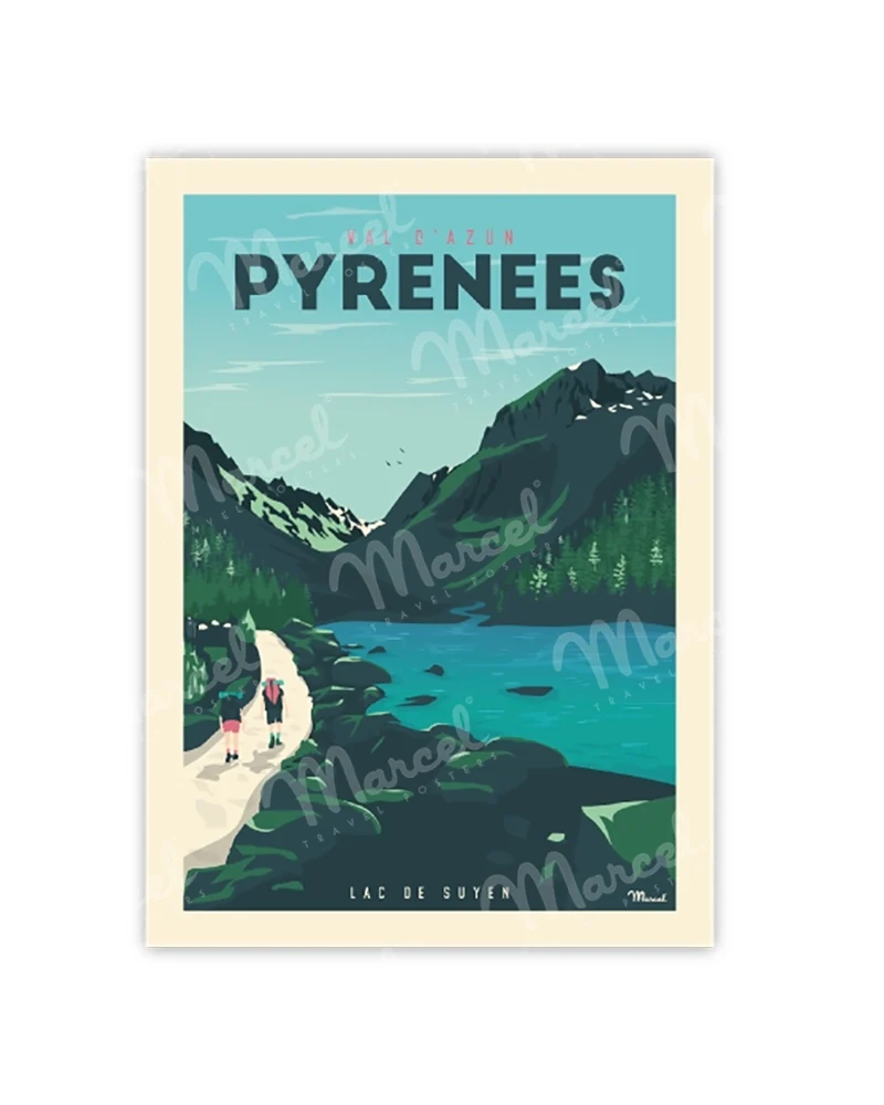 Carte Postale PYRÉNÉES "Val D'Azun - Lac de Suyen"