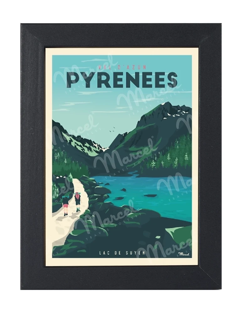 Carte Postale PYRÉNÉES "Val D'Azun - Lac de Suyen"