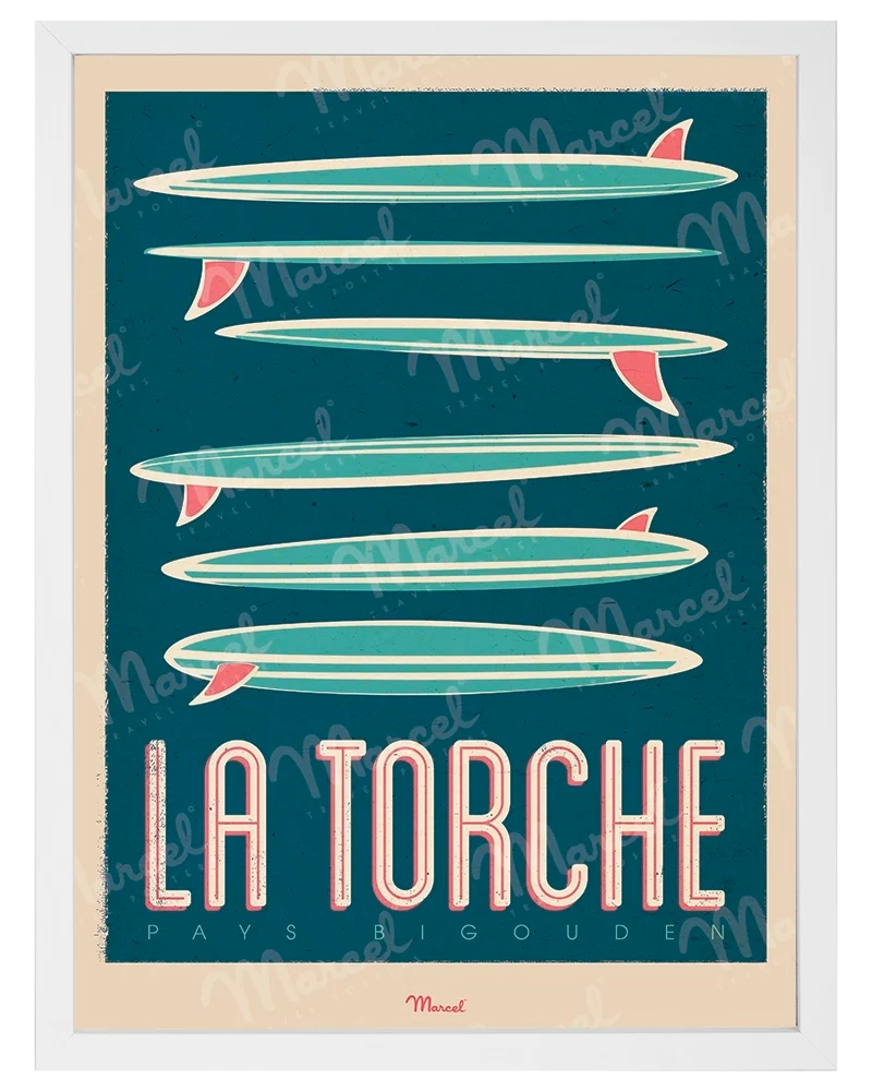 Affiche LA TORCHE "Surfboards"