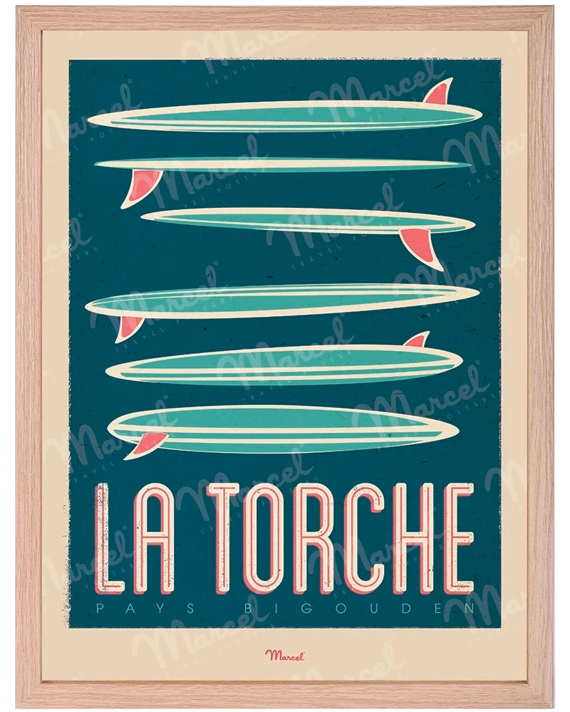 Affiche LA TORCHE "Surfboards"