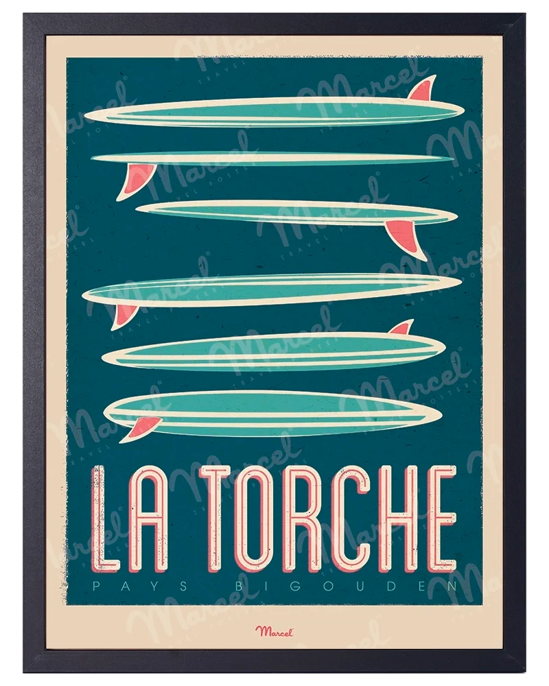 Affiche LA TORCHE "Surfboards"