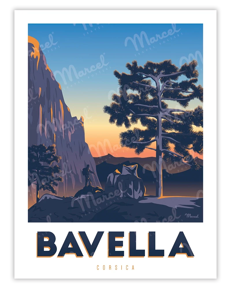 Affiche CORSE "Randonnée à Bavella"